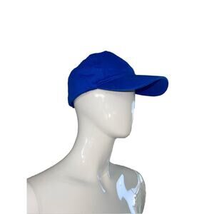 Royal Blue Plain Baseball Cap Solid Color Hat Adjustable Wool Hook & Loop (4)